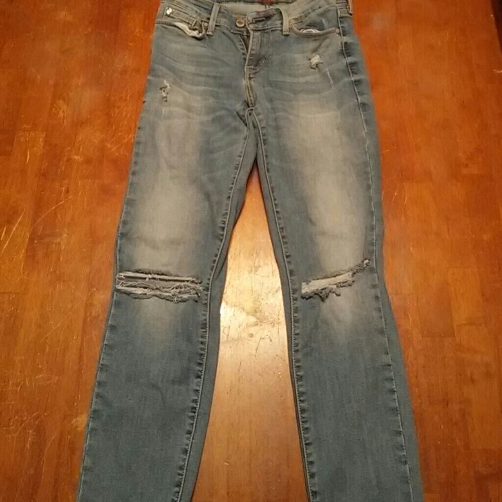 Denim skinny jeans